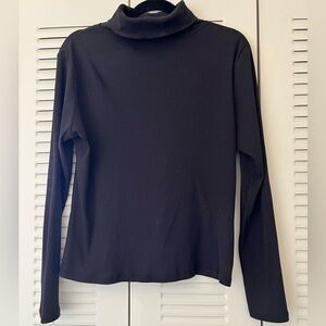 Old Navy Women's Black Turtleneck Long Sleeve Top